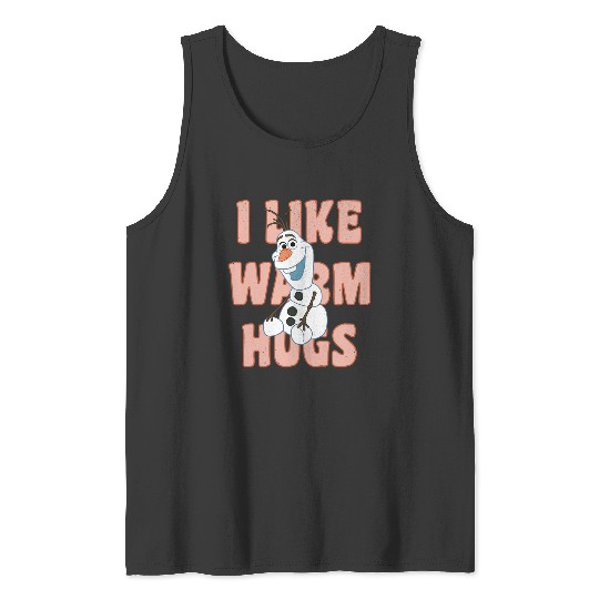 disney frozens Olaf I Likes Warm Hugs Sitting Pose Pullover Tank Tops