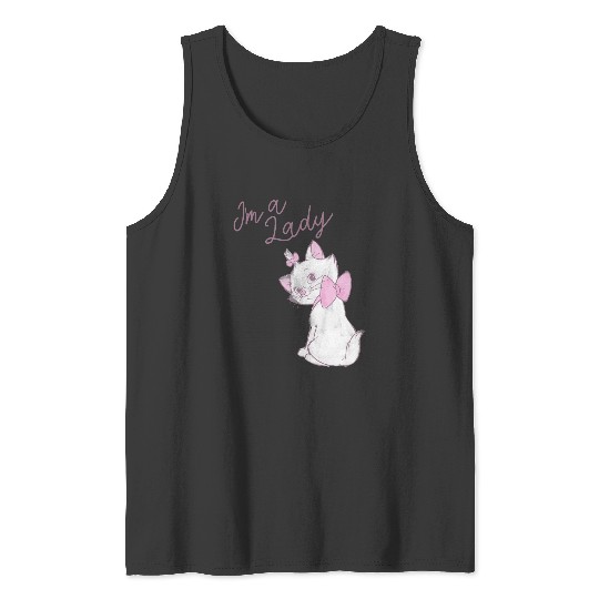 Disney The Aristocats Marie Im A Lady Text Tank Tops