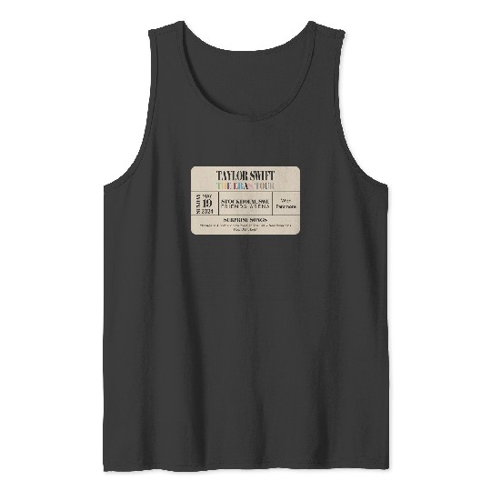 Discover stockholm n3 eras tour commemorative ticket Tank Tops