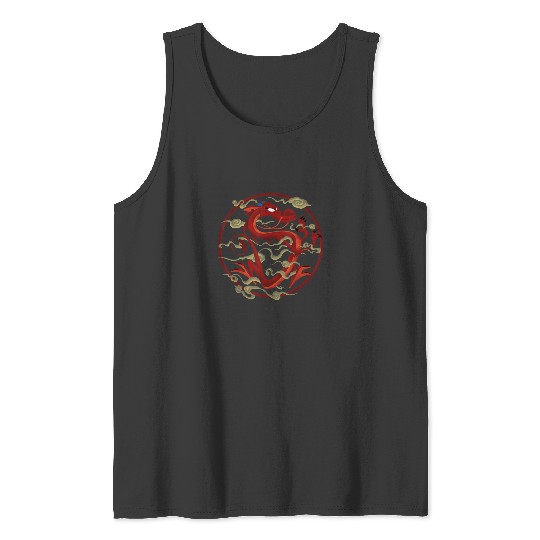 Disney Mulan Mushu Inner Circle Graphic TShirt Tank Tops