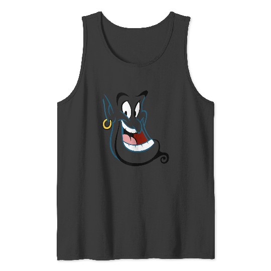 Disney Aladdin Genie Face Tank Tops