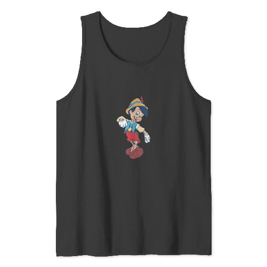 Disney Pinocchio Strutting With A Smile Full Bod Tank Tops