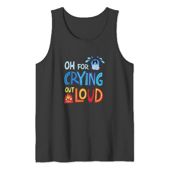 Disneyss Pixarss Inside Out 2 Sadness Anger Crying Out Loud Tank Tops