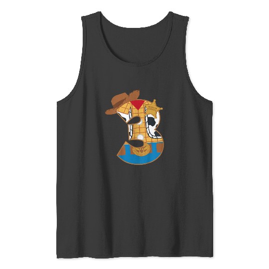 Kids Disneyss And Pixarss Toy Story Third Birthday 3 Years Old Tank Tops