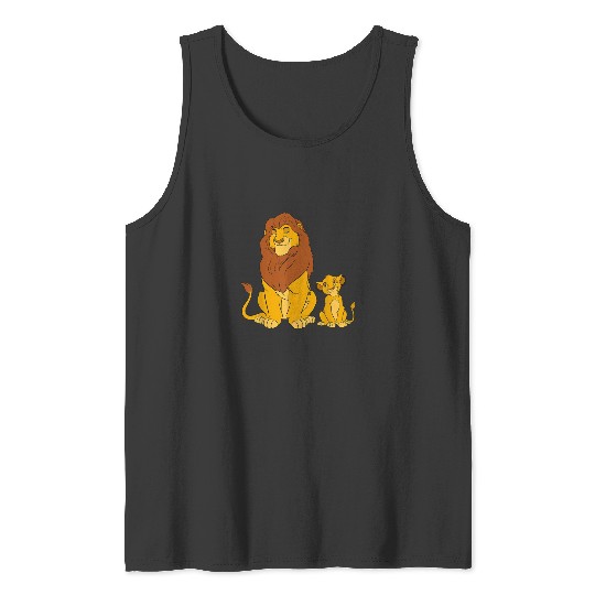 Disney The Lion King Young Simba and Mufasa TShi Tank Tops