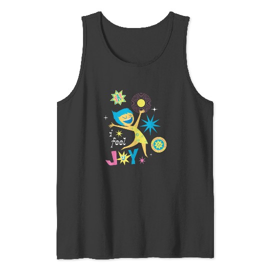 Disneyss Pixars Inside Out 2 Yay I Feel Joy Vintages Logo Tank Tops