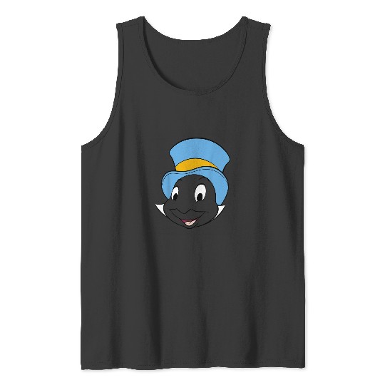 Disney Pinocchio Jiminy Cricket Big Face Tank Tops