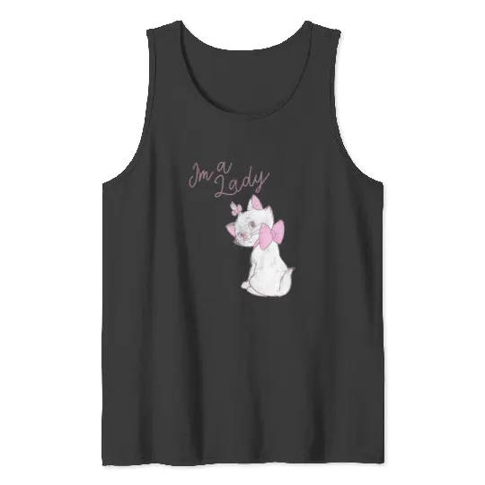 Disney The Aristocats Marie I'm A Lady Text Tank Tops