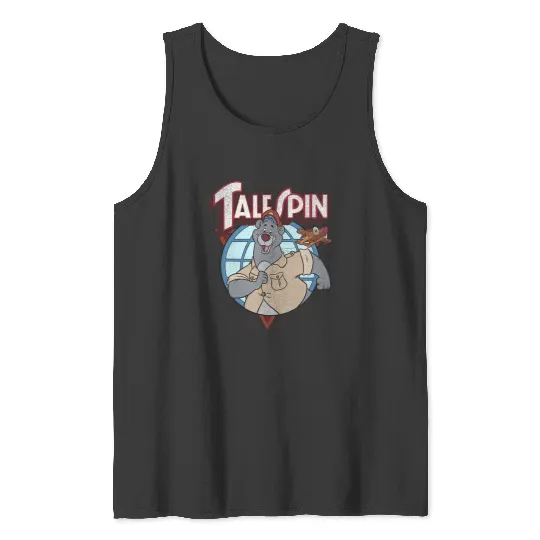 Disney TaleSpin Baloo Logo Tank Tops