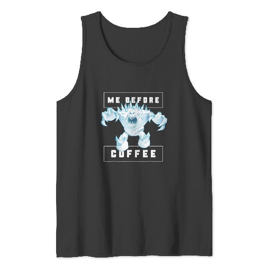 disney frozens Marshmallow Monster Me Before Coffee Funny Tank Tops