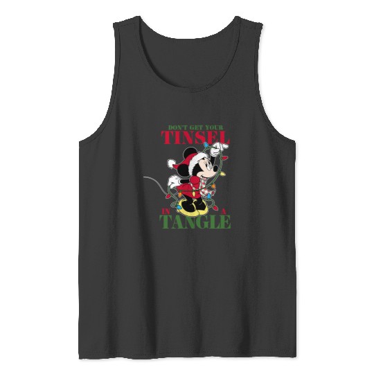 Disney Holiday Minnie Tangled Tinsel Tank Tops