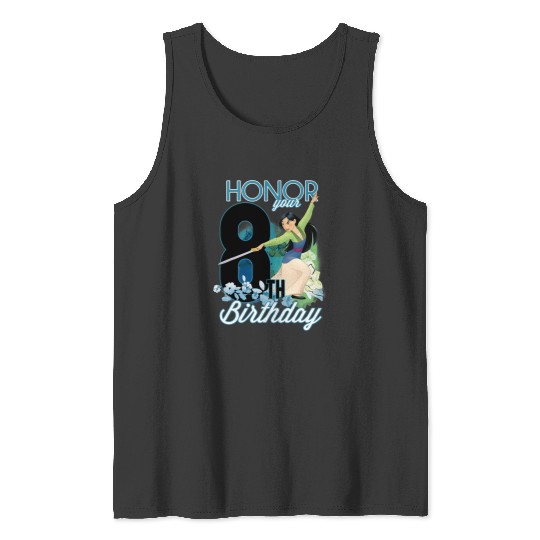 Disney Mulan Portrait Honor Your 8th Birthday Tank Tops