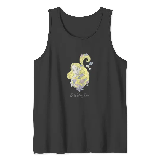Disney Tangled Rapunzel Best Day Ever Graphic Tank Tops
