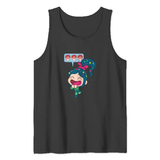 Disney Ralph Breaks the Internet Laughing Vanellope Tank Tops