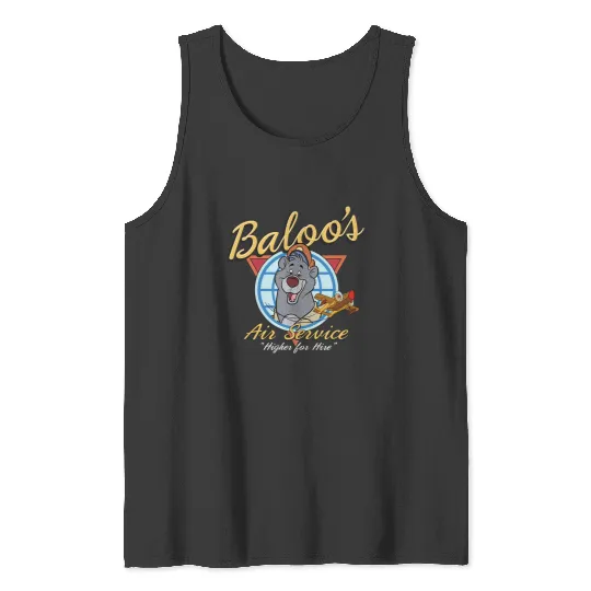 Disney Talespin Baloo's Service Tank Tops