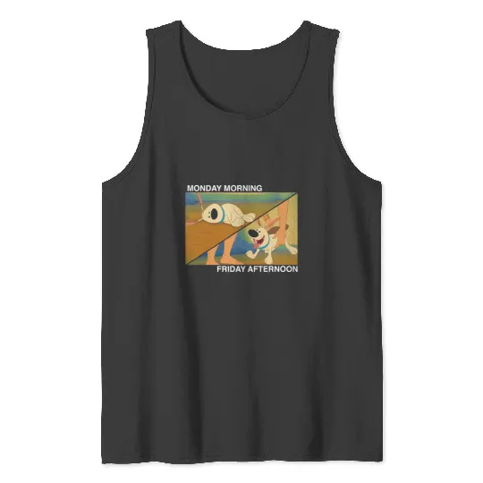 Disney Mulan Little Brother Monday To Friday Meme Tank Tops