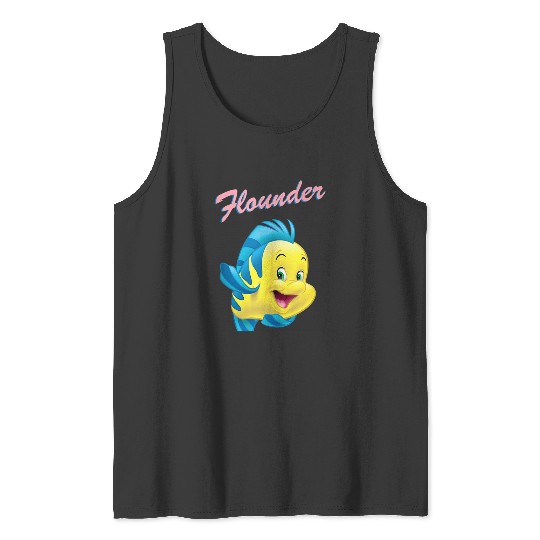 Disneyss The Little Mermaid Flounder Big Wave Tank Tops