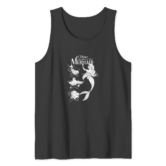 Disneyss Little Mermaid Friends Under The Sea Graphic Tank Tops