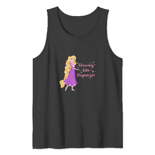 Disney Princess Glowing Like Rapunzel Tank Tops