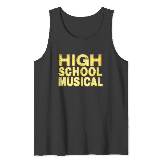 Disneyss Channel  High School Musical Movie Logo Tank Tops