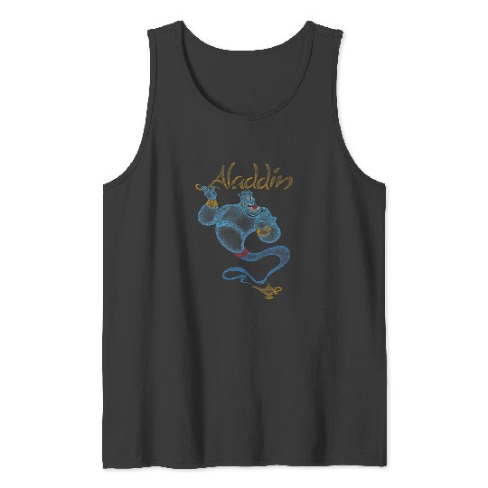 Disney Aladdin Distressed Genie Floating Tank Tops