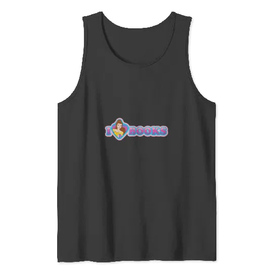 Disney Princess Belle I Heart Books Tank Tops