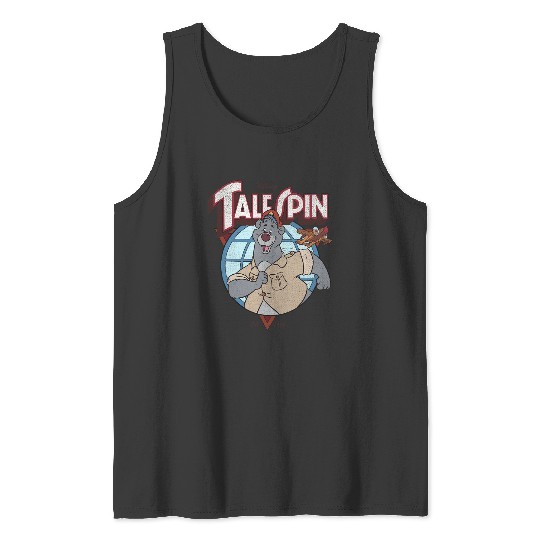 Disney TaleSpin Baloo Logo Tank Tops