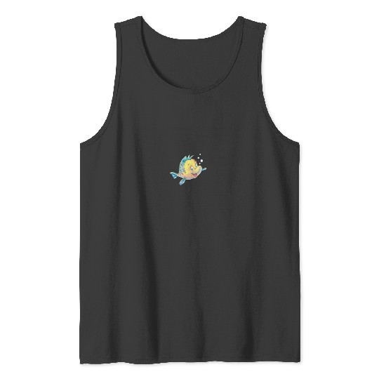 Disneyss The Little Mermaid Flounder Bubbles Tank Tops