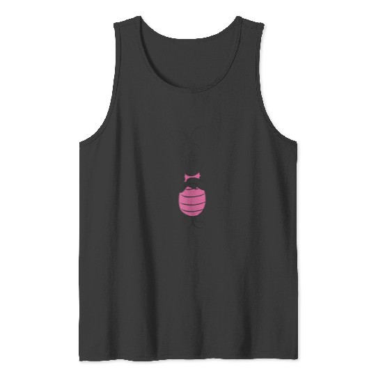Disneyss Winnie The Pooh Piglet Simple Sketch Tank Tops