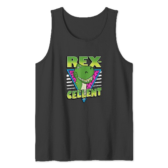 Disneyss Pixars Toy Story 4 Retro Rex cellent Portrait Tank Tops