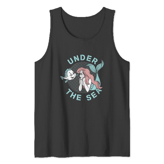 Disneyss The Little Mermaid Flounder Friends Under The Sea Tank Tops