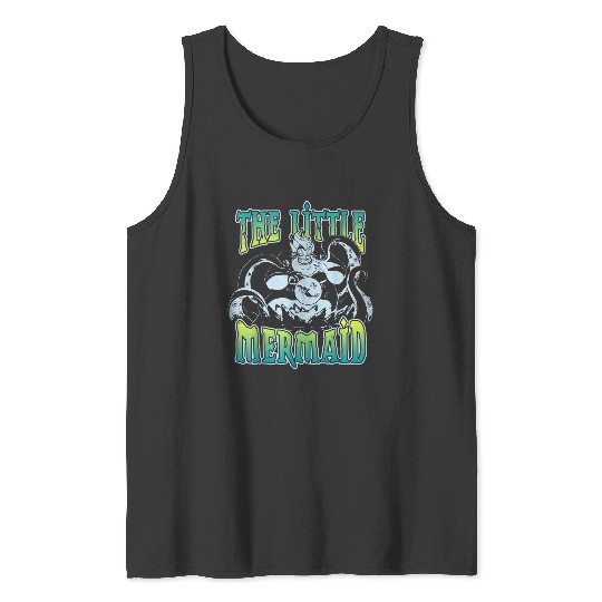 Disneyss Little Mermaid Ursula Neon Sea Witch Graphic Tank Tops