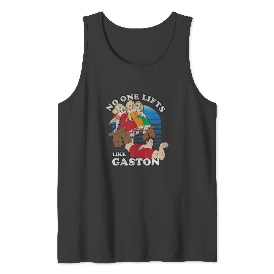 Disney Beauty and the Beast Retro No One Lifts Like Gaston Tank Tops
