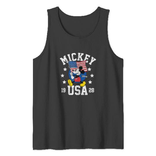Disney - Mickey Waving Flag USA Tank Tops