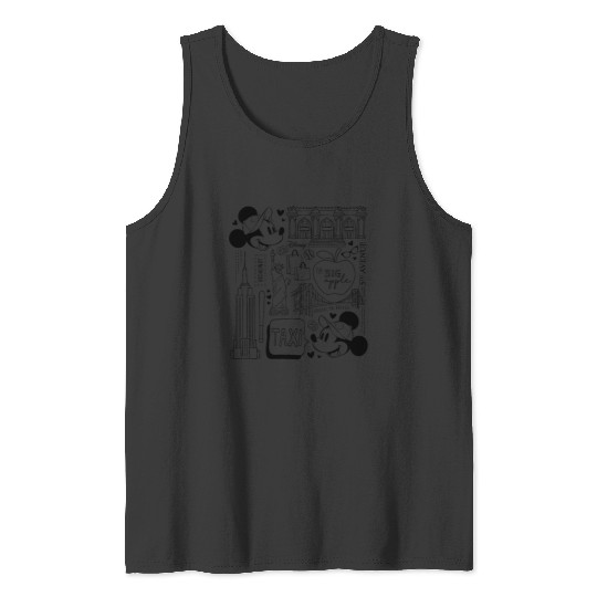 Disney - Minnie Mickey NY Taxi Tank Tops