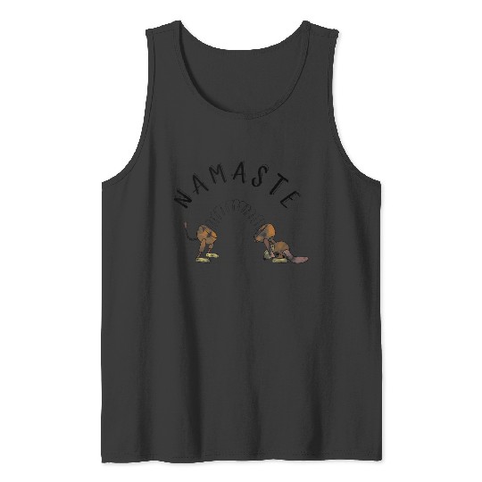 Disneyss Pixars Toy Story Slinky Dog Namaste Stretch Poster Tank Tops