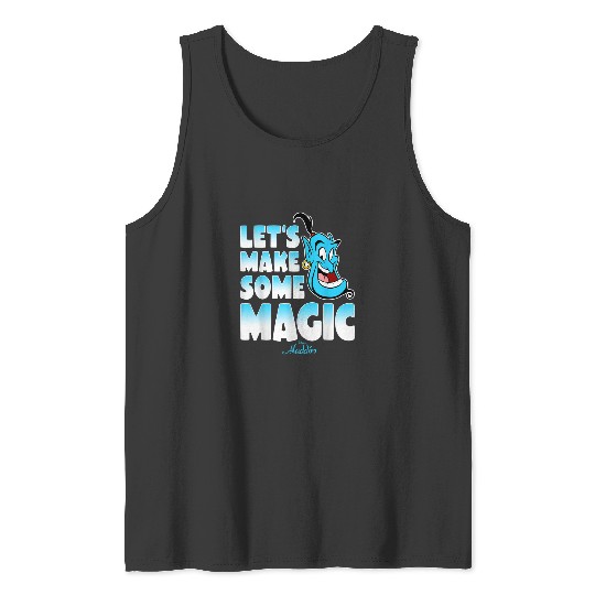 Disney Aladdin Genie Lets Make Some Magic Gradie Tank Tops