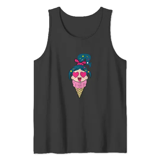 Disney Ralph Breaks the Internet Vanellope Ice Cream Tank Tops