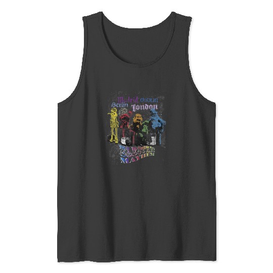 Disney The Muppets Electric Mayhem  Neon London Logo Tank Tops
