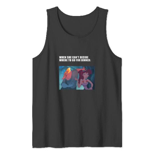Disney Villains Valentine's Day Hades & Megara Dinner Panel Tank Tops