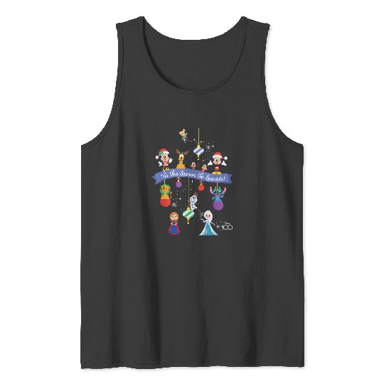 Disneyss 100 Christmas Holiday Tis The Season To Sparkle Tank Tops