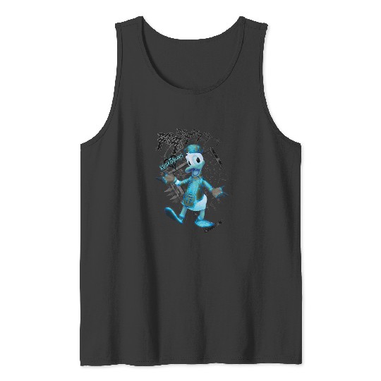 Disneyss Kingdom Hearts Danald Duck Tron Crossover Portrait Tank Tops