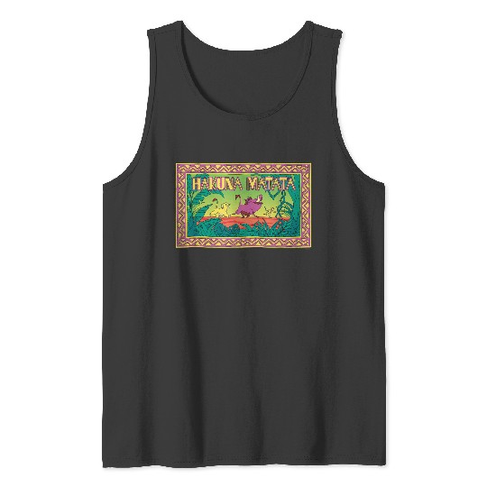 Disneyss The Lion King 30th Anniversary Hakuna Matata Retro Tank Tops