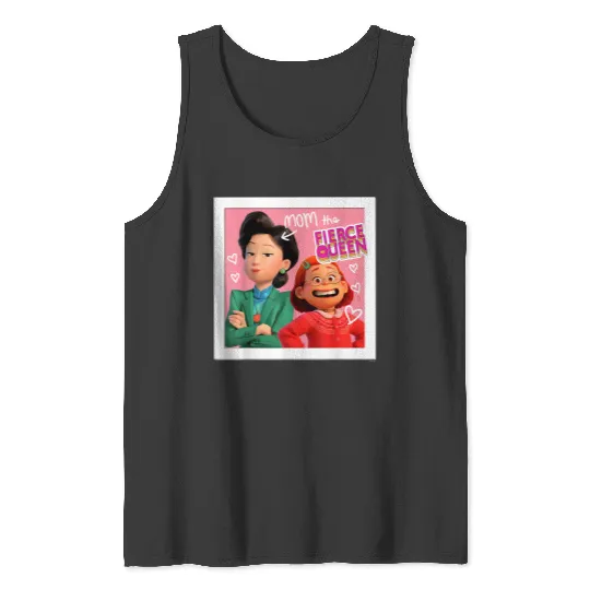 Disneyss And Pixarss Turning Red Mei Ming Mom The Fierce Queen Tank Tops