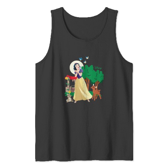Disneyss Princess Snow White Nature Scene Tank Tops