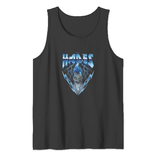 Disneyss Villains Hades Blue Lightning Rock N Roll Tank Tops