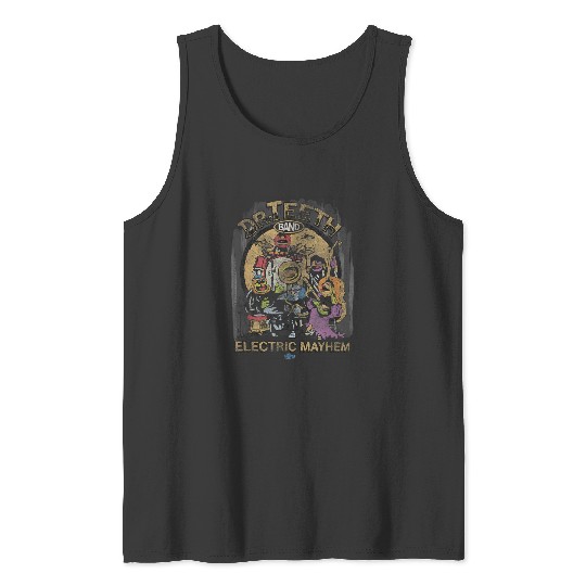 Disneyss The Muppets Show Dr Teeth Electric Mayhem Distressed Tank Tops