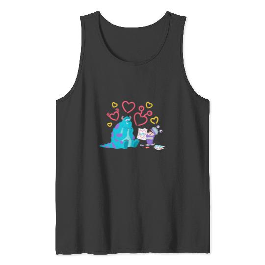 Disney and Pixars Monsters Inc. Sulley Boo Kitty Hearts Tank Tops