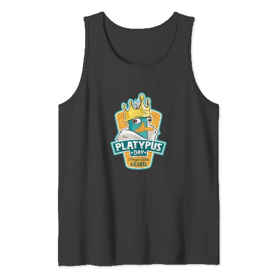 Disney Phineas And Ferb Platypus Day King Perry Portrait Tank Tops