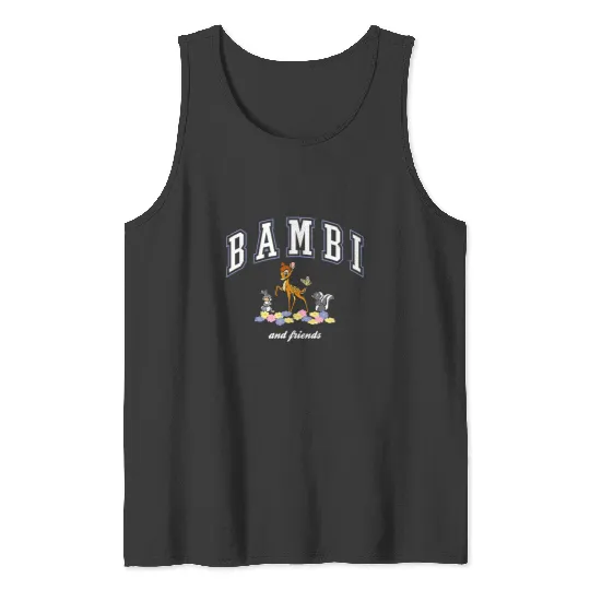 Disney Bambi And Friends Thumper Flower College Style Logo Tank Tops